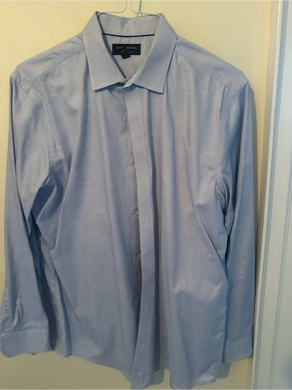 Banana Republic Black Windowpane Dress Shirts. 6 shirts all dry cleaned.
